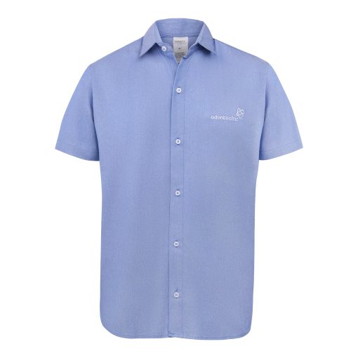 CAMISA JEANS MASCULINA MANGA CURTA