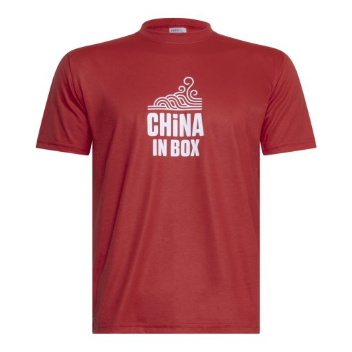 CAMISETA VERMELHA ATENDENTE CHINA IN BOX