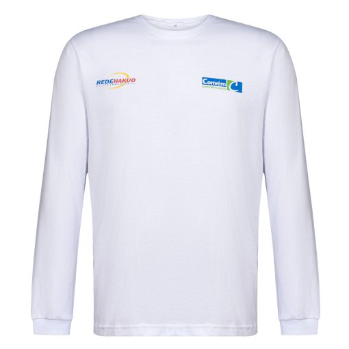 CAMISETA BRANCA MANGA LONGA CONVÉM