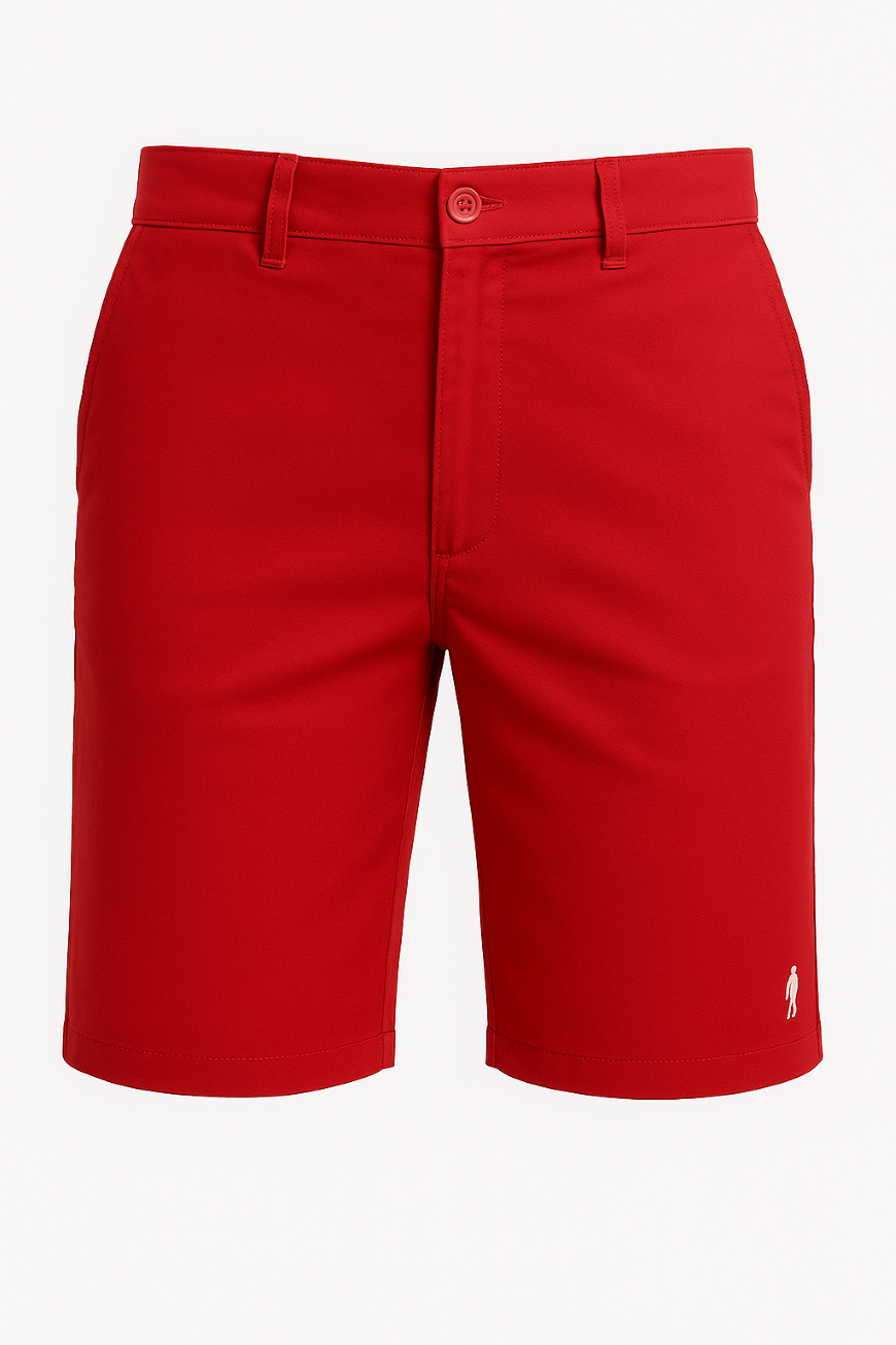 BERMUDA FEMININA M/E, TACTEL VERMELHO, GUARDA VIDAS, TAUA JP