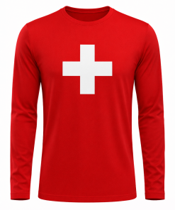 CAMISETA MASCULINA DRY FIT POLIAMIDA VERMELHA M/L, GUARDA VIDAS, TAUA JP