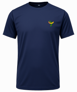 CAMISETA MASCULINO DRY FIT POLIAMIDA AZUL MARINHO M/C, SILK F/C, STEWARD, RESTAURANTE, TAUA JP