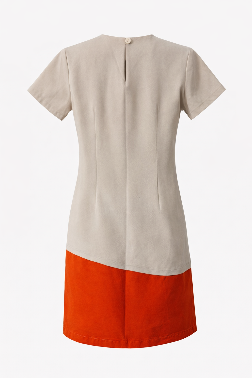 VESTIDO EMOZIONE AREIA COM RECORTE LARANJA , RECEPÇÃO, RESTAURANTE PRINCIPAL E KIDS HOSTESS, TAUA JP - Imagem 2