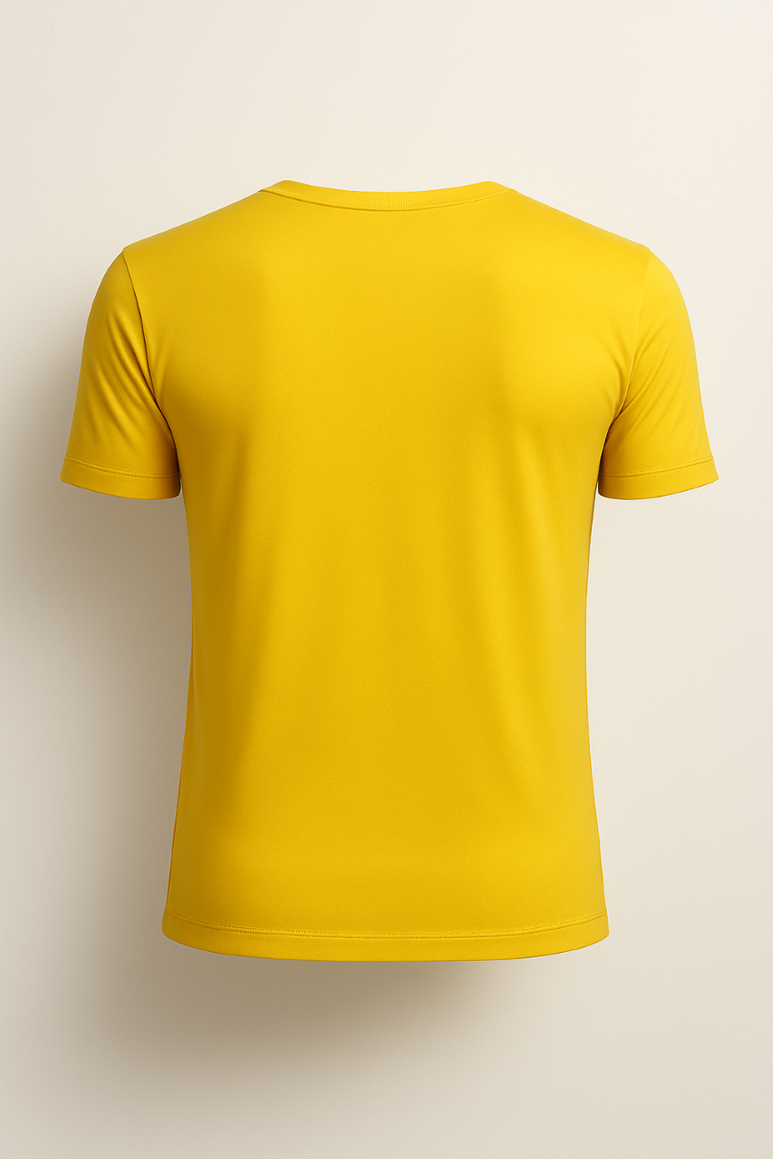 CAMISETA MASCULINA DRY FIT POLIAMIDA AMARELA M/C, AQUAPARK, TAUA JP - Imagem 2