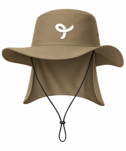 CHAPÉU AUSTRALIANO MARROM COM PROTEÇÃO SOLAR PESCOÇO, GARÇOM PISCINA, PRAIA, TAUA JP