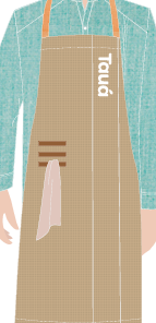 AVENTAL PEITO CAQUI, NORDESTINO, BAR, TAUA JP