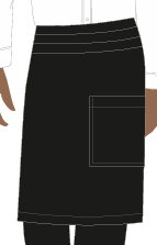 AVENTAL CINTURA PRETO, COPPOLA BAR E GARÇOM, TAUA JP