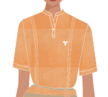 BATA FEMININA LARANJA MESCLA M/C, DET. GOLA PD. V, RESTAURANTE PRINCIPAL E KIDS BAR E GARÇOM,TAUA JP