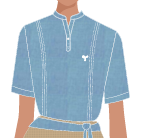 BATA FEMININA TURQUESA MESCLA, FRUTOS DO MAR, GARÇOM, TAUA JP