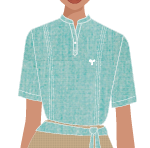 BATA FEMININA VERDE, NORDESTINO, GARÇOM, TAUA JP