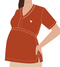 BATA LARANJA QUEIMADO, GESTANTE, TAUA JP