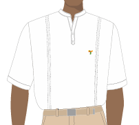 BATA MASCULINA BRANCA, TÉCNICO DE SEGURANÇA, TAUA JP