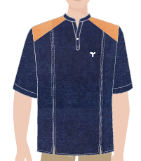 BATA MASCULINA MARINHO MESCLA M/C, BAR, TAUA JP