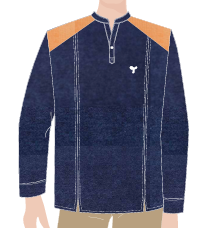 BATA MASCULINA MARINHO MESCLA M/L, BAR, TAUA JP