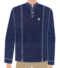 BATA MASCULINA MARINHO MESCLA, NORDESTINO, MAITRE, TAUA JP