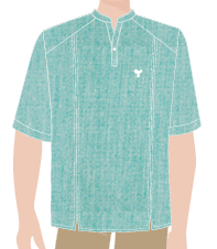 BATA MASCULINA TURQUESA, NORDESTINO, BAR, TAUA JP