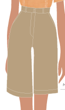 BERMUDA FEMININA CAQUI M/E, RESTAURANTE PRINCIPAL E KIDS BAR E GARÇOM,TAUA JP