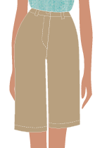 BERMUDA FEMININA CAQUI, NORDESTINO, BAR, TAUA JP