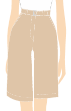 BERMUDA FEMININA EMOZIONE AREIA, MINI BAR, TAUA JP