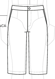 BERMUDA MASCULINA CAQUI, LAVANDERIA, TAUA JP