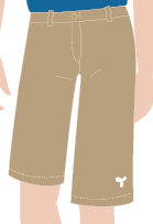 BERMUDA MASCULINA CAQUI, MENOR APRENDIZ, ESTAGIARIO, TAUA JP