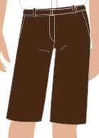 BERMUDA FEMININA MARROM, SEGURANÇA, TAUA JP