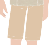 BERMUDA SOCIAL MASCULINA M/E EMOZIONE AREIA, DOIS BOLSOS EMBUTIDOS, 1 BORDADO, MENSAGEIRO, TAUA JP