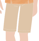 BERMUDA SOCIAL MASCULINA M/E EMOZIONE AREIA, 2 BOLSOS EMBUTIDOS, 1 BORDADO L/D, RECEPÇÃO, TAUA JP