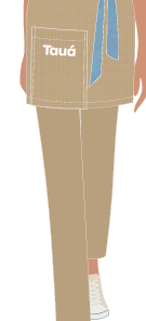 CALÇA FEMININA CAQUI, FRUTOS DO MAR, GARÇOM, TAUA JP