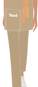 CALÇA FEMININA CAQUI M/E, RESTAURANTE PRINCIPAL E KIDS BAR E GARÇOM,TAUA JP