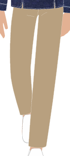 CALÇA FEMININA CAQUI, 1 BOLSO EMBUTIDO L/D, 1 BORD L/D, RESTAURANTE PRINCIPAL E KIDS MAITRE, TAUA JP