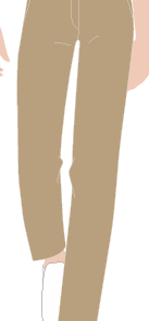 CALÇA FEMININA CAQUI M/E, STEWARD, RESTAURANTE, TAUA JP