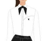 CAMISA SOCIAL FEMININA GOLA SOCIAL COM RECORTE BRANCA M/L, COPPOLA BAR E GARÇOM, TAUA JP