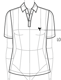 CAMISETA POLO FEMININA LARANJA QUEIMADO M/C, GARÇOM PISCINA, PRAIA, TAUA JP