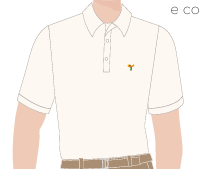 CAMISETA POLO MASCULINA BEGE M/C, GARÇOM PISCINA, PRAIA, TAUA JP