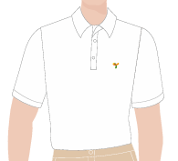 CAMISETA POLO MASCULINA BRANCA, MINI BAR, TAUA JP