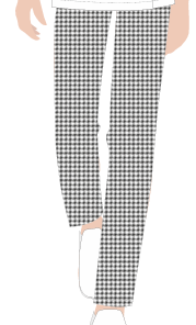 CALÇA MASCULINA PIED POULE, AUX.DE COZINHA, RESTAURANTE, TAUA JP