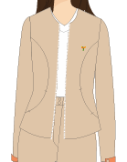 JAQUETA FEMININA BEGE AREIA, LINHA FRIO, GERAL, TAUA JP