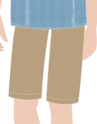 BERMUDA MASCULINA CAQUI, FRUTOS DO MAR, BAR, TAUA JP